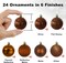 24pcs 1.6" bronze shatterproof Christmas balls for tree and event decor.